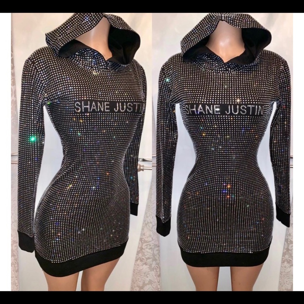 Shane Justin “bust down” dress hoodie